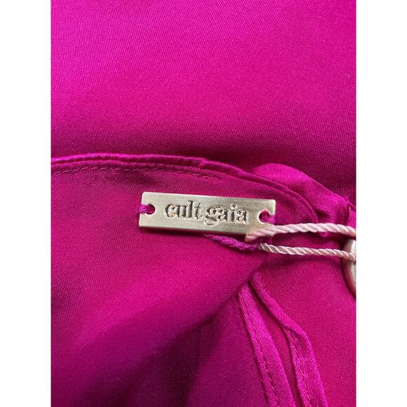 Cult Gaia 'Olivine' Pink Silk Top Size M - NWT - Picture 3 of 4